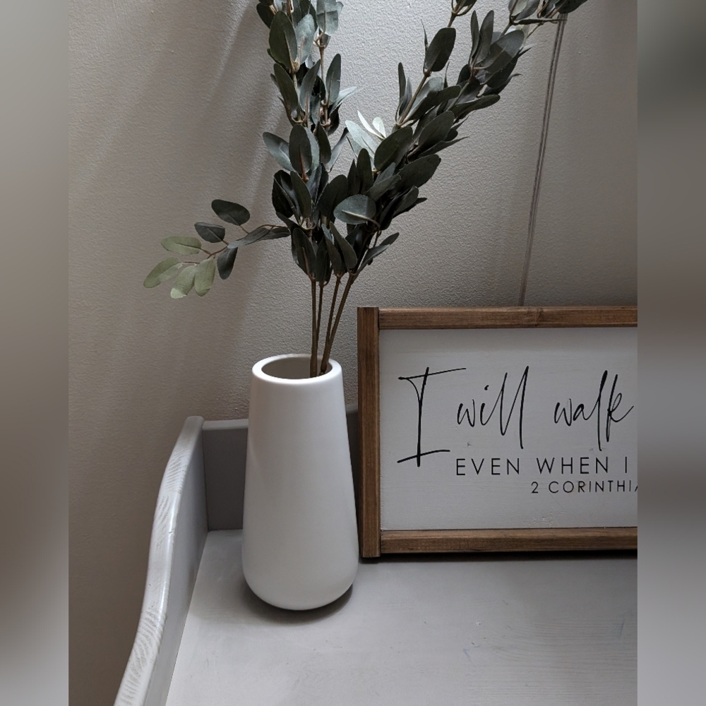 White vase